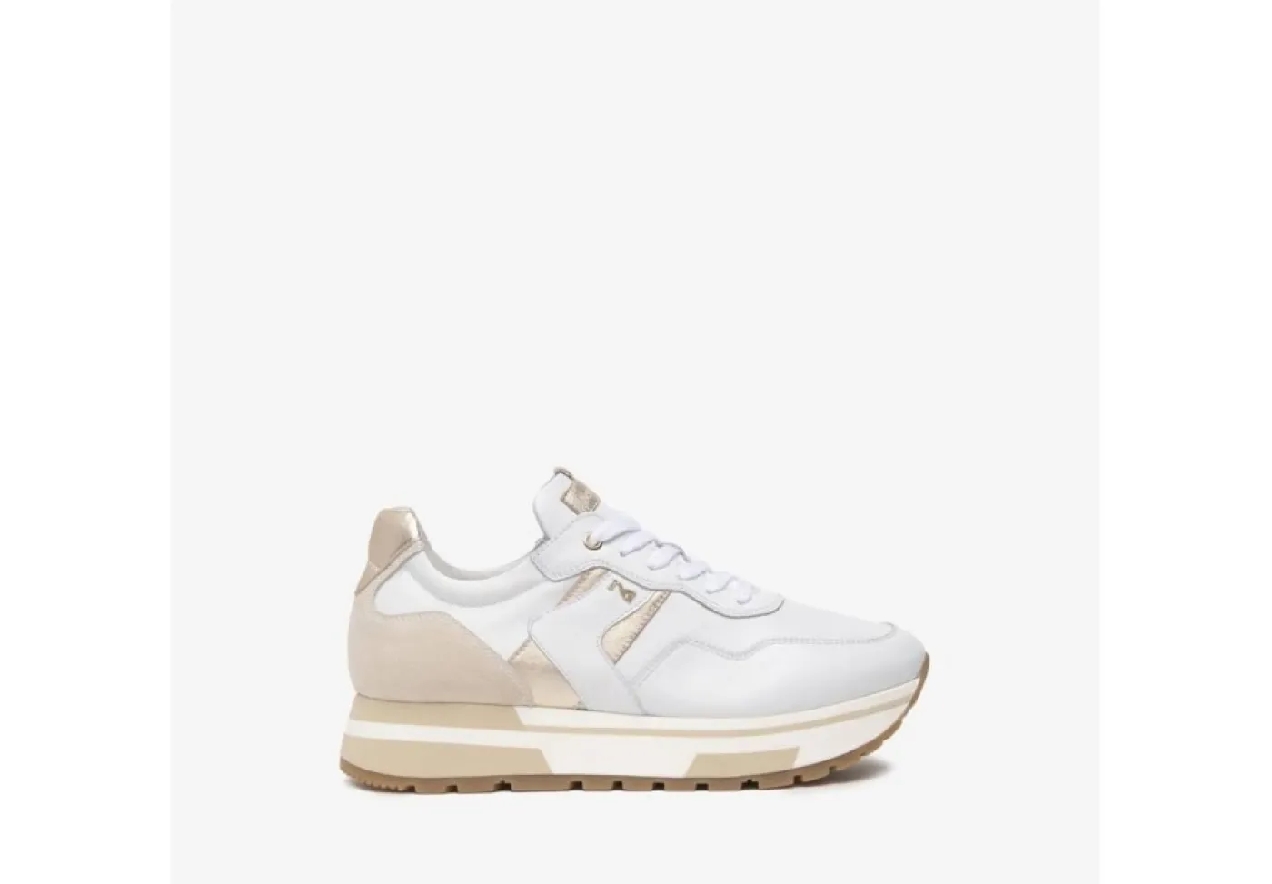 Nero Giardini Platform*Sneakers Da Donna In Pelle Platform Bianco