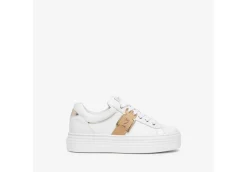 Nero Giardini Platform*Sneakers Da Donna In Pelle Bianca Platform Bianco