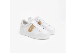 Nero Giardini Platform*Sneakers Da Donna In Pelle Bianca Platform Bianco