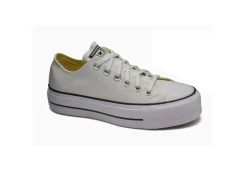 Converse Platform*Sneakers Da Donna In Tela Bianca Chuck Taylor All Star Platfo
