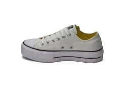 Converse Platform*Sneakers Da Donna In Tela Bianca Chuck Taylor All Star Platfo