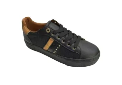 Alviero Martini J Platform*Sneakers Da Donna Lurex Con Stampa 1291 Black Geo Be