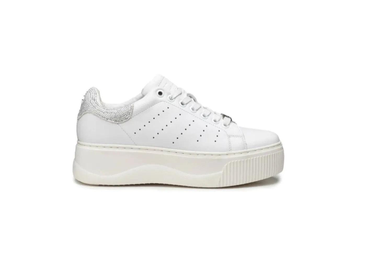 Cult Platform*Sneakers Da Donna Platform In Pelle Clw316220 White
