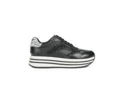 Geox Platform*Sneakers Da Donna Platform In Tessuto D16Qhb Off White
