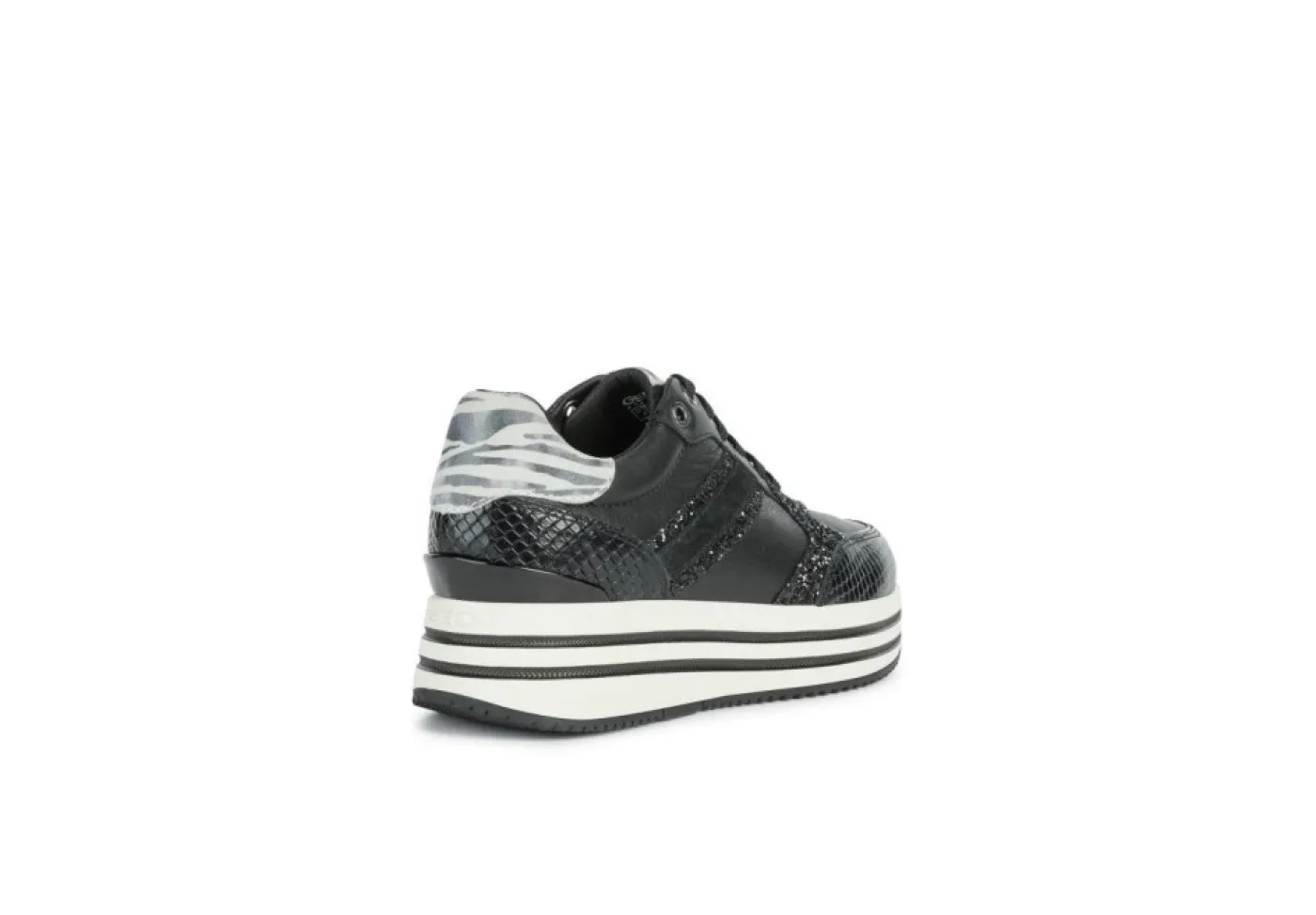 Geox Platform*Sneakers Da Donna Platform In Tessuto D16Qhb Off White