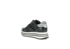Geox Platform*Sneakers Da Donna Platform In Tessuto D16Qhb Off White