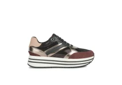 Geox Platform*Sneakers Da Donna Platform In Tessuto D16Qhb Off White