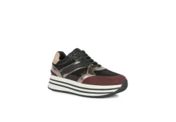 Geox Platform*Sneakers Da Donna Platform In Tessuto D16Qhb Off White