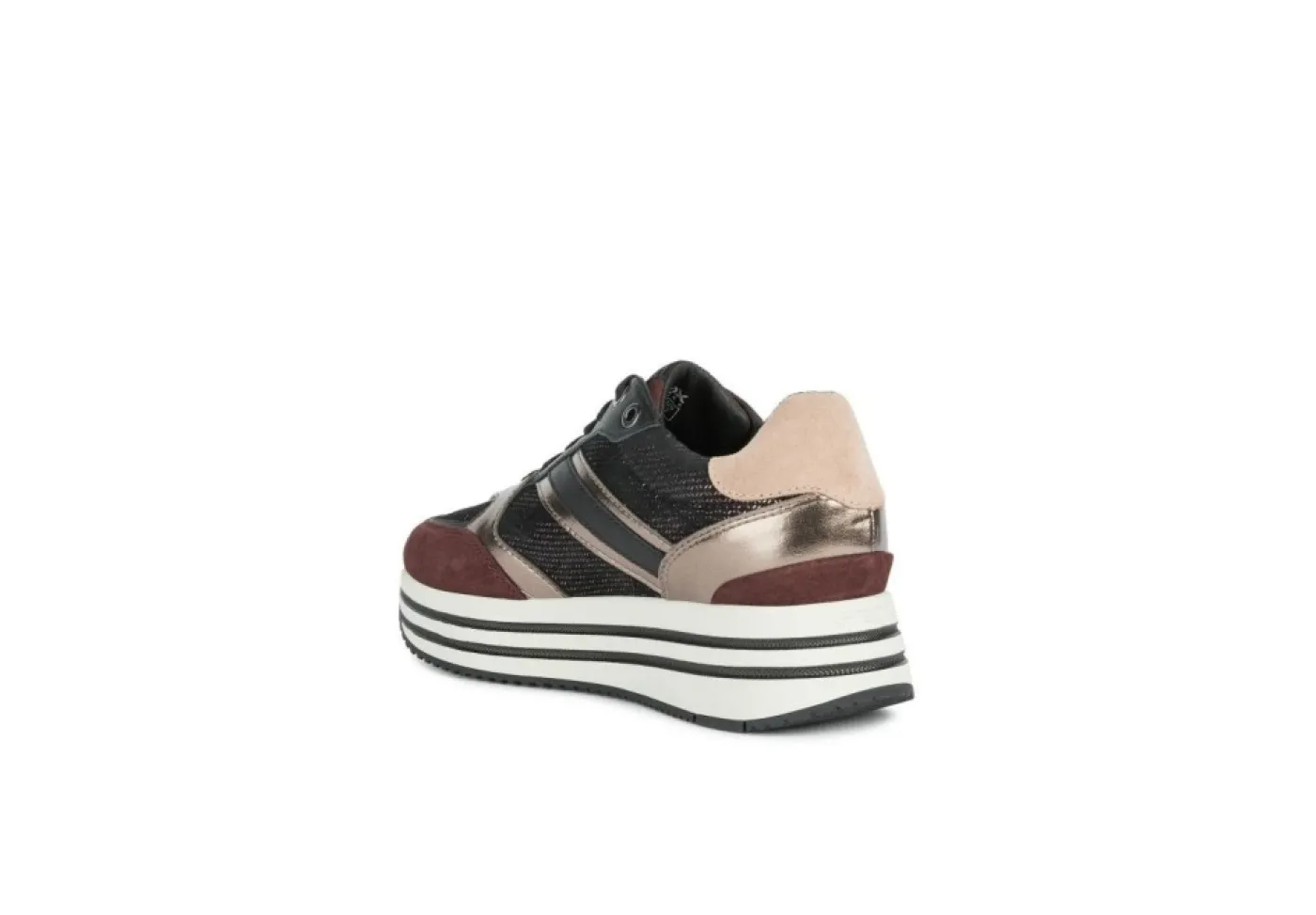 Geox Platform*Sneakers Da Donna Platform In Tessuto D16Qhb Off White