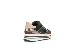 Geox Platform*Sneakers Da Donna Platform In Tessuto D16Qhb Off White
