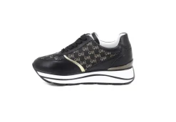 Queen Helena Platform*Sneakers Da Donna Sportiva Platform Nero Oro