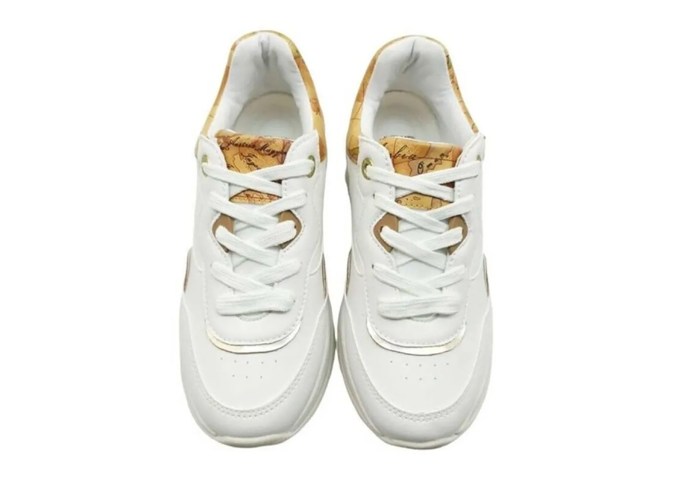 Alviero Martini J Sneakers Basse*Sneakers Da Donna Sportiva Casual 1161 White Geo Bei