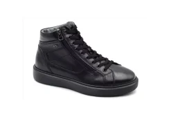 Nero Giardini Sneakers Alte*Sneakers Da Uomo In Pelle I102221U 100 Nero