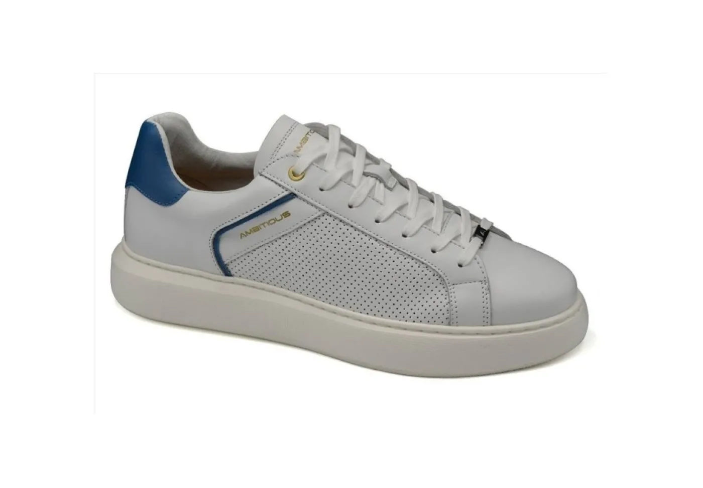 Ambitious Sneakers Basse*Sneakers In Pelle Con Lacci 11521-5678Am Bianca