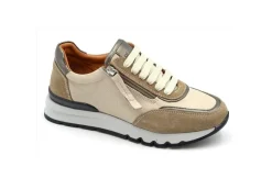 Grunland Sneakers Basse*Sneakers In Pelle Con Zip Sc5236-K4 Beige-Sabbia