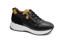 Alviero Martini J Sneakers Basse*Sneakers In Pelle Con Zip 1031 Black Geo