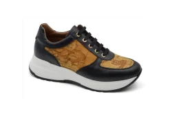 Alviero Martini J Sneakers Basse*Sneakers In Pelle E Tessuto Geo Classic 1023 Black Geo