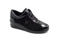 Valleverde Sneakers Basse*Sneakers In Pelle Scamosciata E Vernice Con Zeppa 36204 Suede
