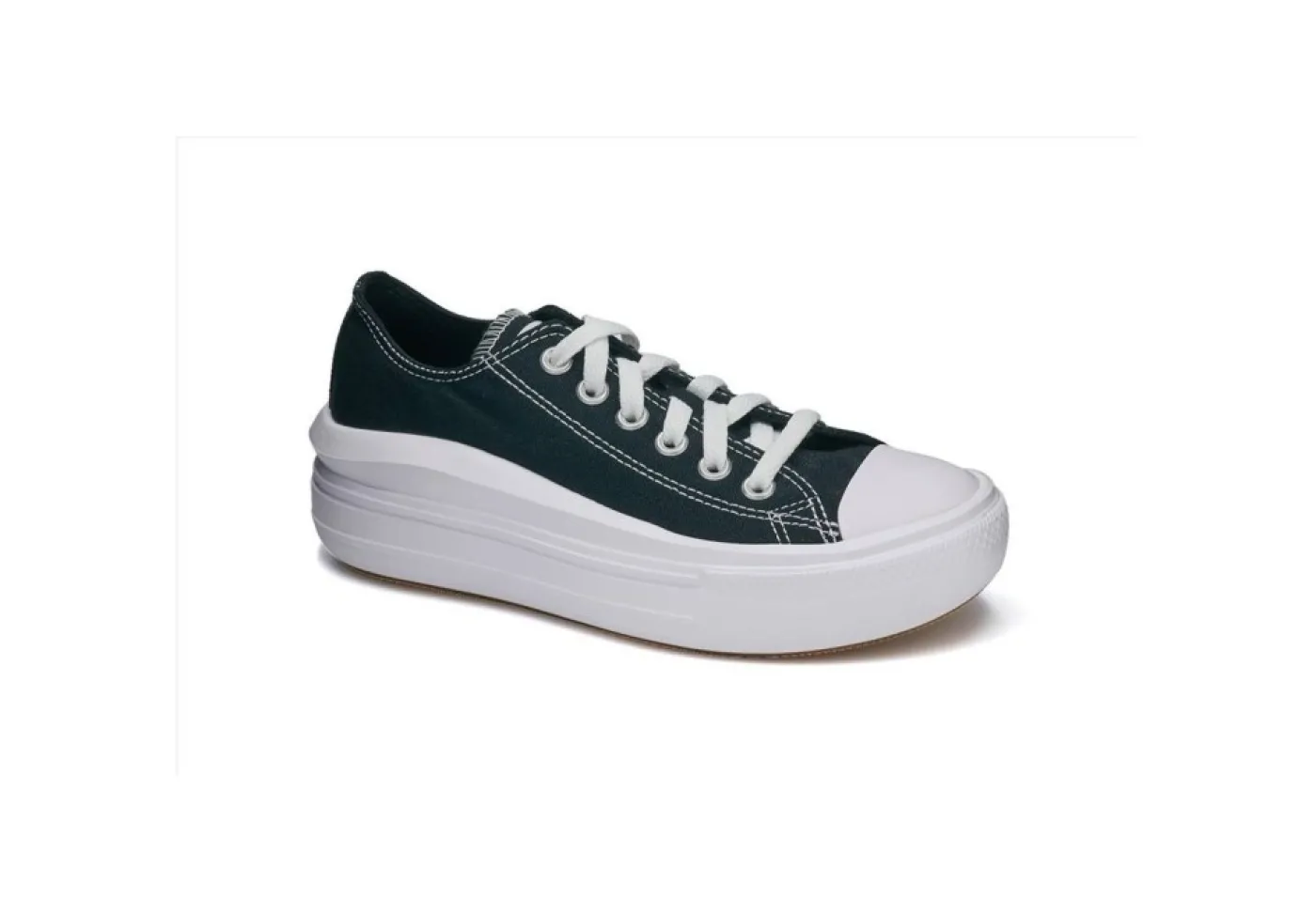 Converse Platform*Sneakers In Tela Chuck Taylor All Star Move Platform Nero