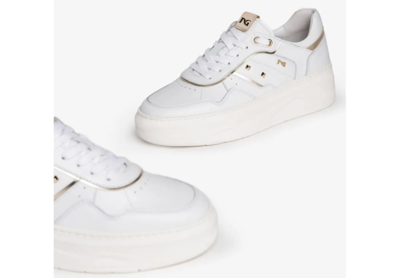 Nero Giardini Platform*Sneakers Platform Casual Da Donna In Pelle I205380