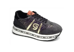 Gold&Gold Platform*Sneakers Platform Con Lacci Gold&Gold Gb151 Pewter