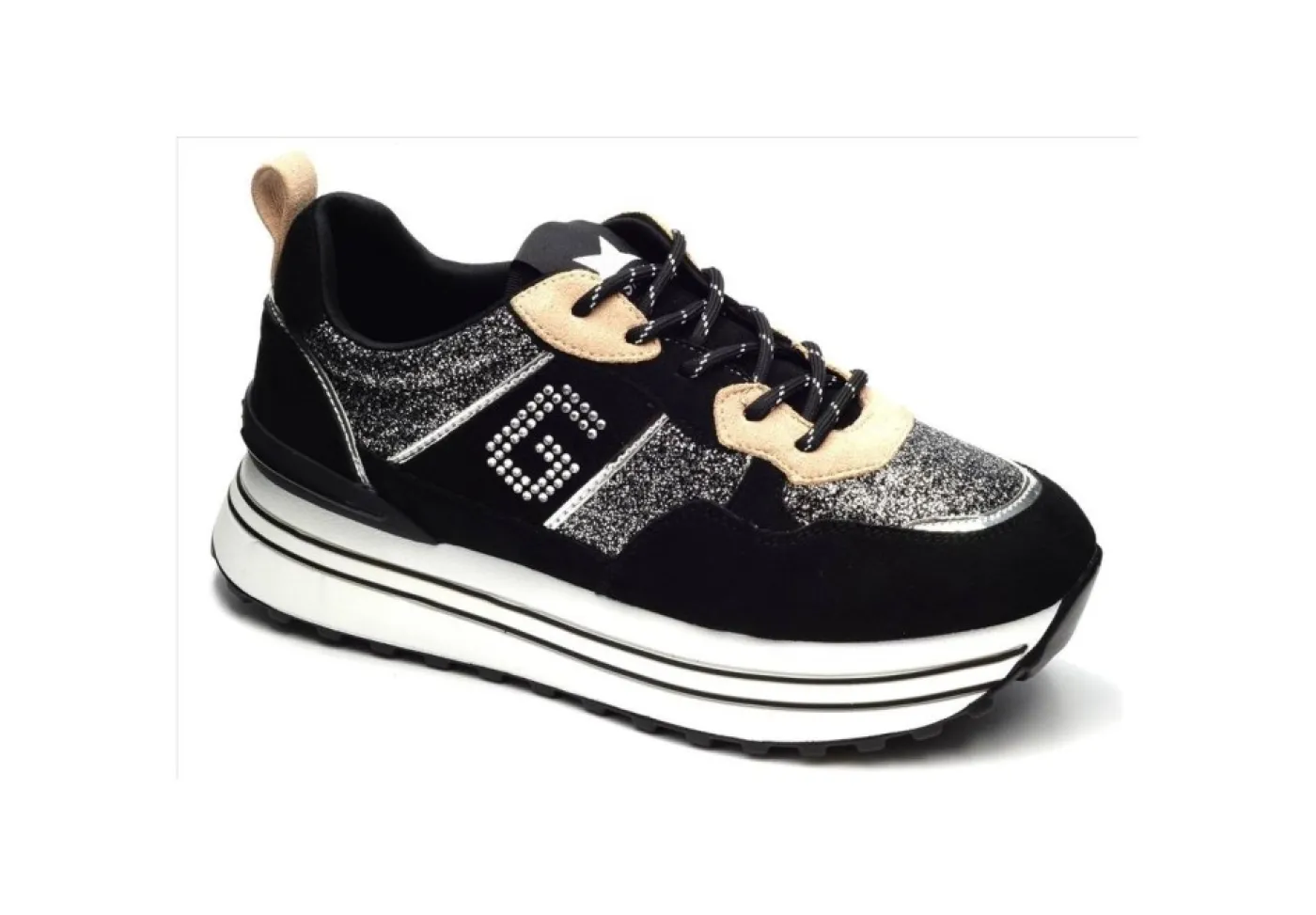 Gold&Gold Platform*Sneakers Platform Con Lacci Gold&Gold Gb142