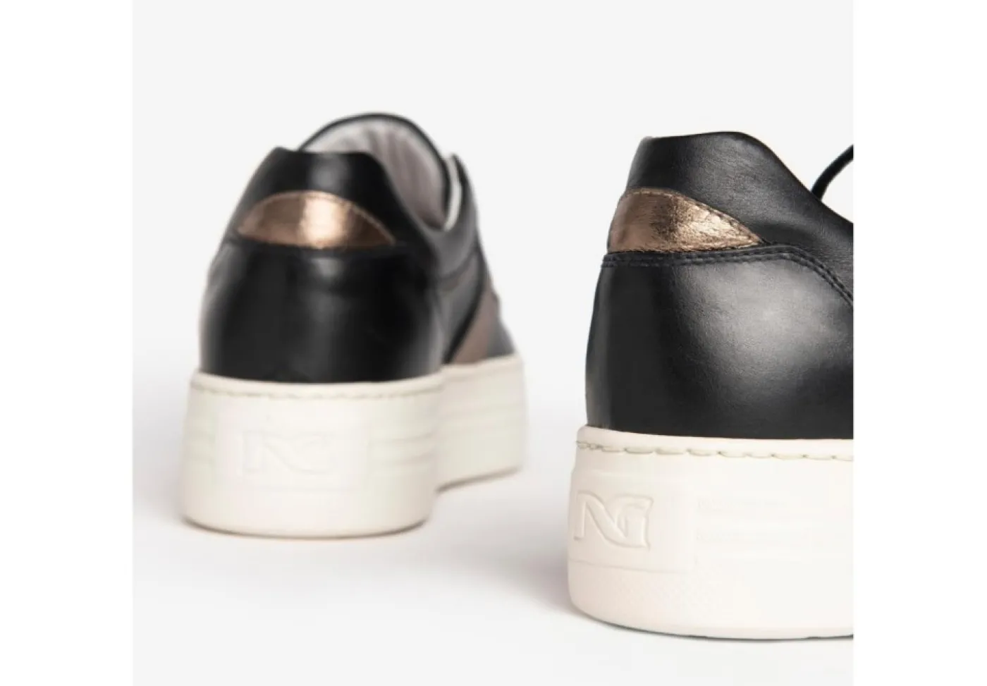 Nero Giardini Platform*Sneakers Platform In Pelle Da Donna Con Logo I205300D