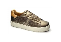Alviero Martini J Platform*Sneakers Platform In Similpelle Con Glitter 0989 Taupe Geo Beige