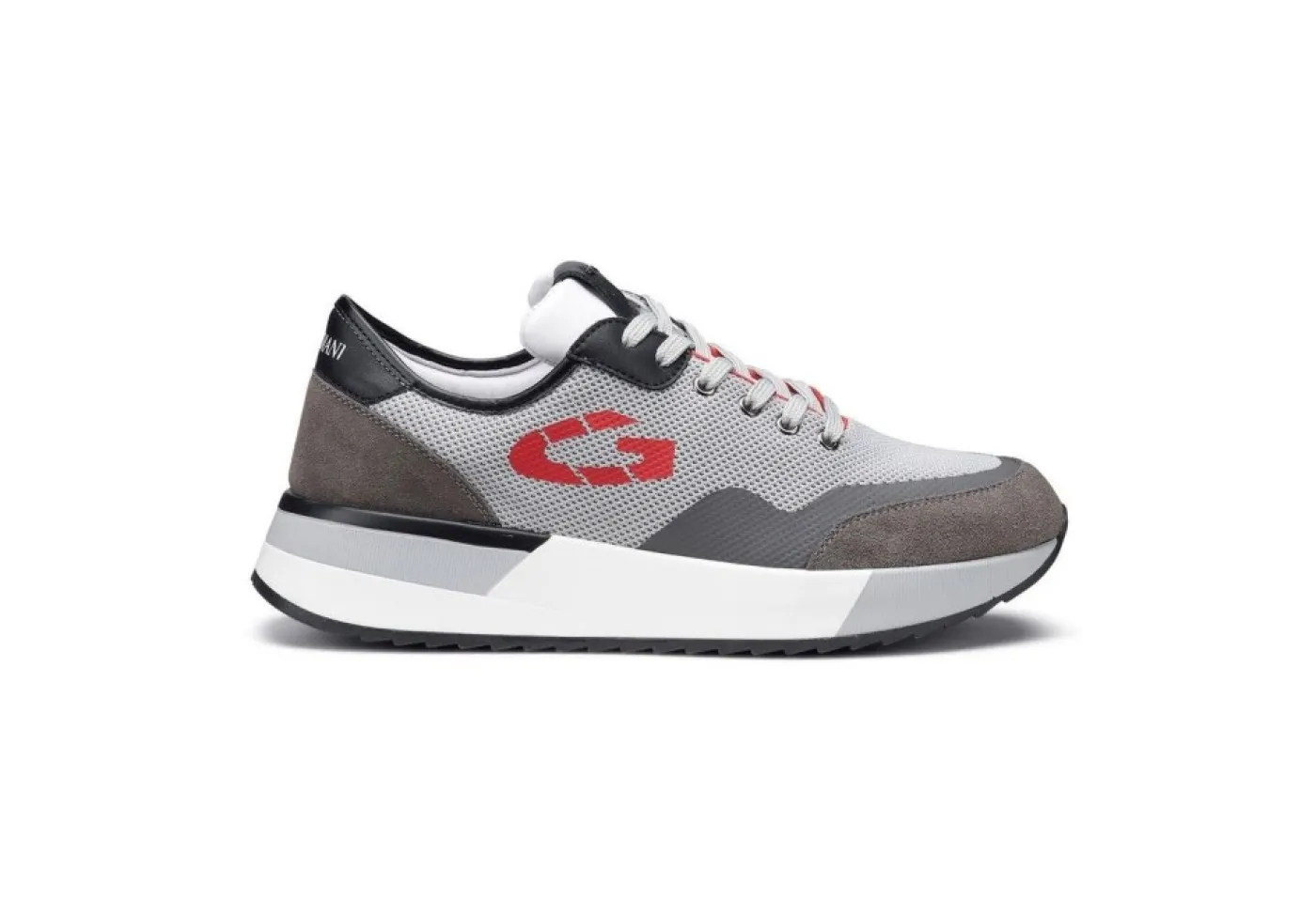 Guardiani Sneakers Basse*Sneakers Sportiva Da Uoomo In Pelle E Tessuto Agm009100 Grey