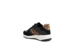 Geox Sneakers Basse*Sneakers Sportive Da Donna In Pelle Con Glitter D252Sa Black Came