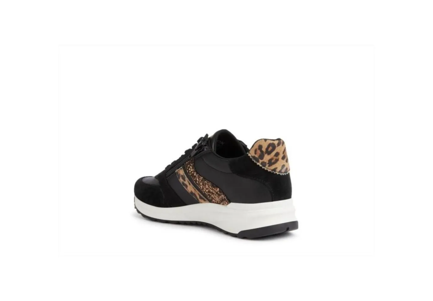 Geox Sneakers Basse*Sneakers Sportive Da Donna In Pelle Con Glitter D252Sa Black Came