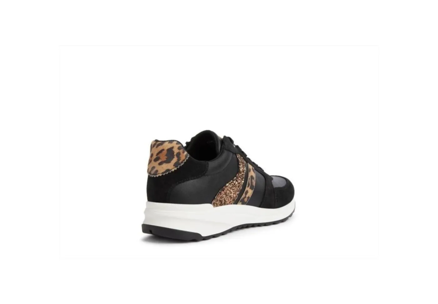 Geox Sneakers Basse*Sneakers Sportive Da Donna In Pelle Con Glitter D252Sa Black Came