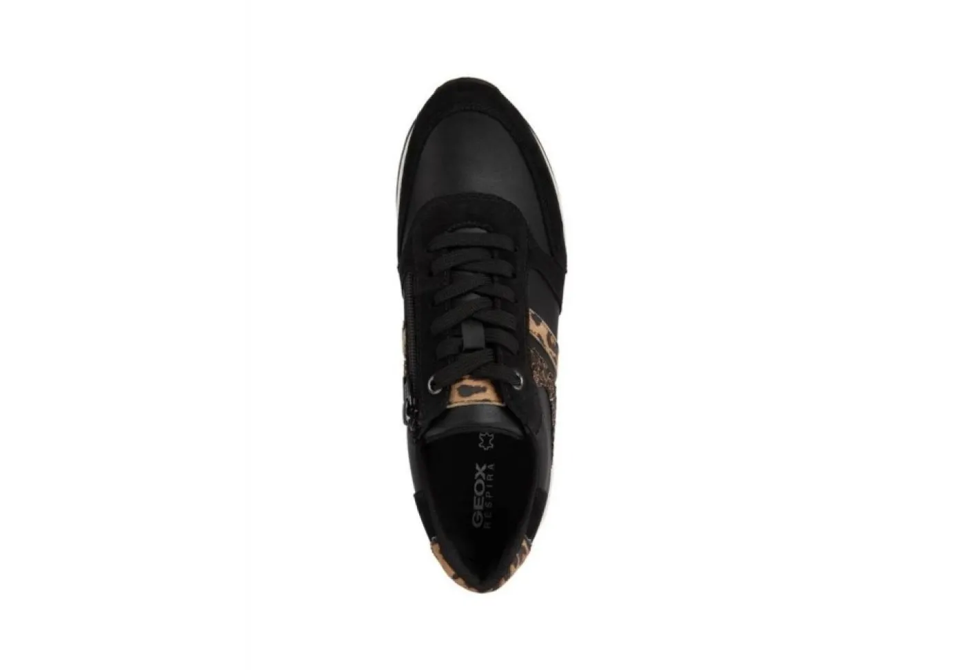 Geox Sneakers Basse*Sneakers Sportive Da Donna In Pelle Con Glitter D252Sa Black Came