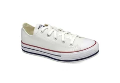 Converse Sneakers Basse*Sneakers Unisex In Tela Chuck Taylor All Star Platform Bianco