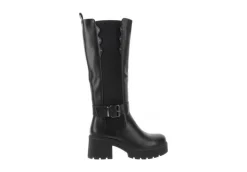 Queen Helena Stivali Alti*Stivale Alto Con Tacco A Blocco X27-112 Black
