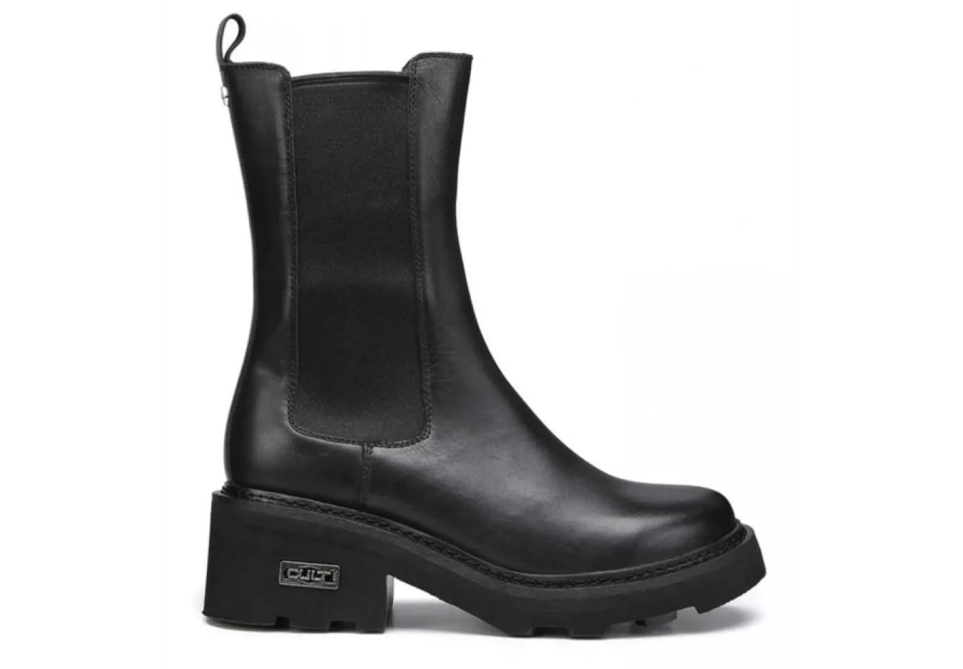 Cult Stivali Alti*Stivale Modello Chelsea Con Tacco Da Donna In Pelle Grace Clw3545