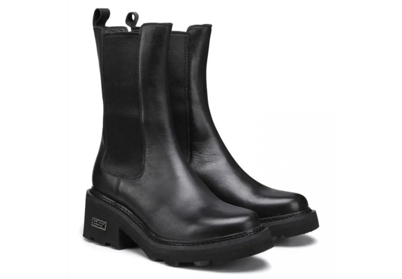 Cult Stivali Alti*Stivale Modello Chelsea Con Tacco Da Donna In Pelle Grace Clw3545