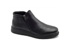Valleverde Stivaletti*Stivaletti In Pelle Con Doppia Zip Memory Shock 36837 Vitello Nero