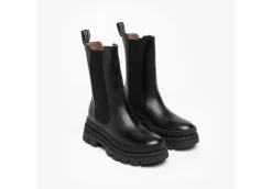 Nero Giardini Anfibi*Stivaletti Modello Beatles In Pelle I206066D Nero