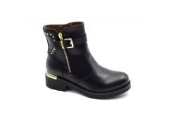 Nero Giardini Tronchetti*Tronchetto Con Zip E Borchiette I014200D 100 Nero