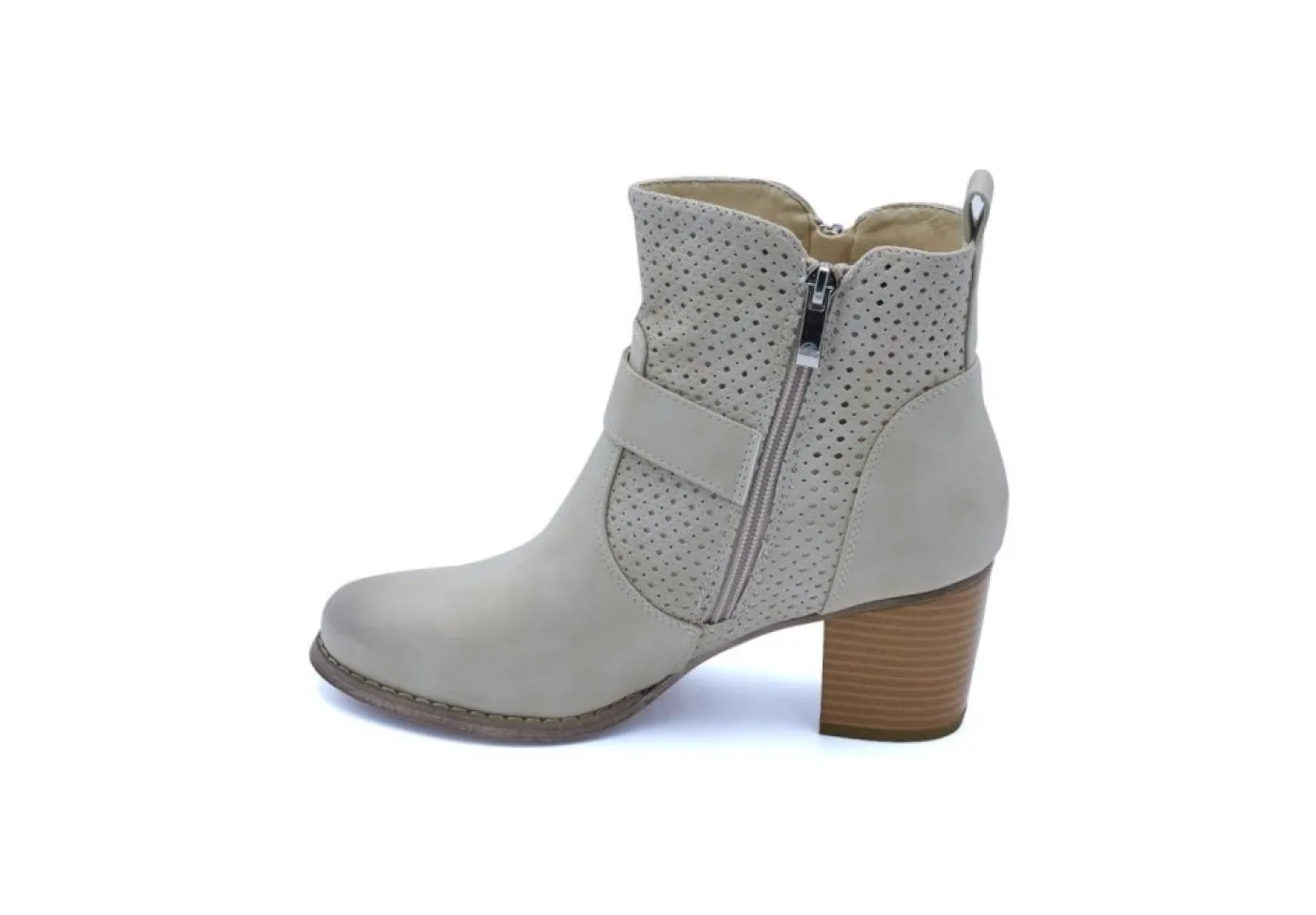 Queen Helena Con Tacco*Tronchetto Con Zip Qh19008