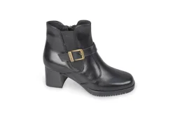 Valleverde Tronchetti*Tronchetto Da Donna Con Tacco E Zip V49103 Nero