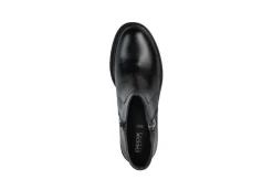 Geox Tronchetti*Tronchetto Da Donna Con Tacco In Pelle D26Qcb Black