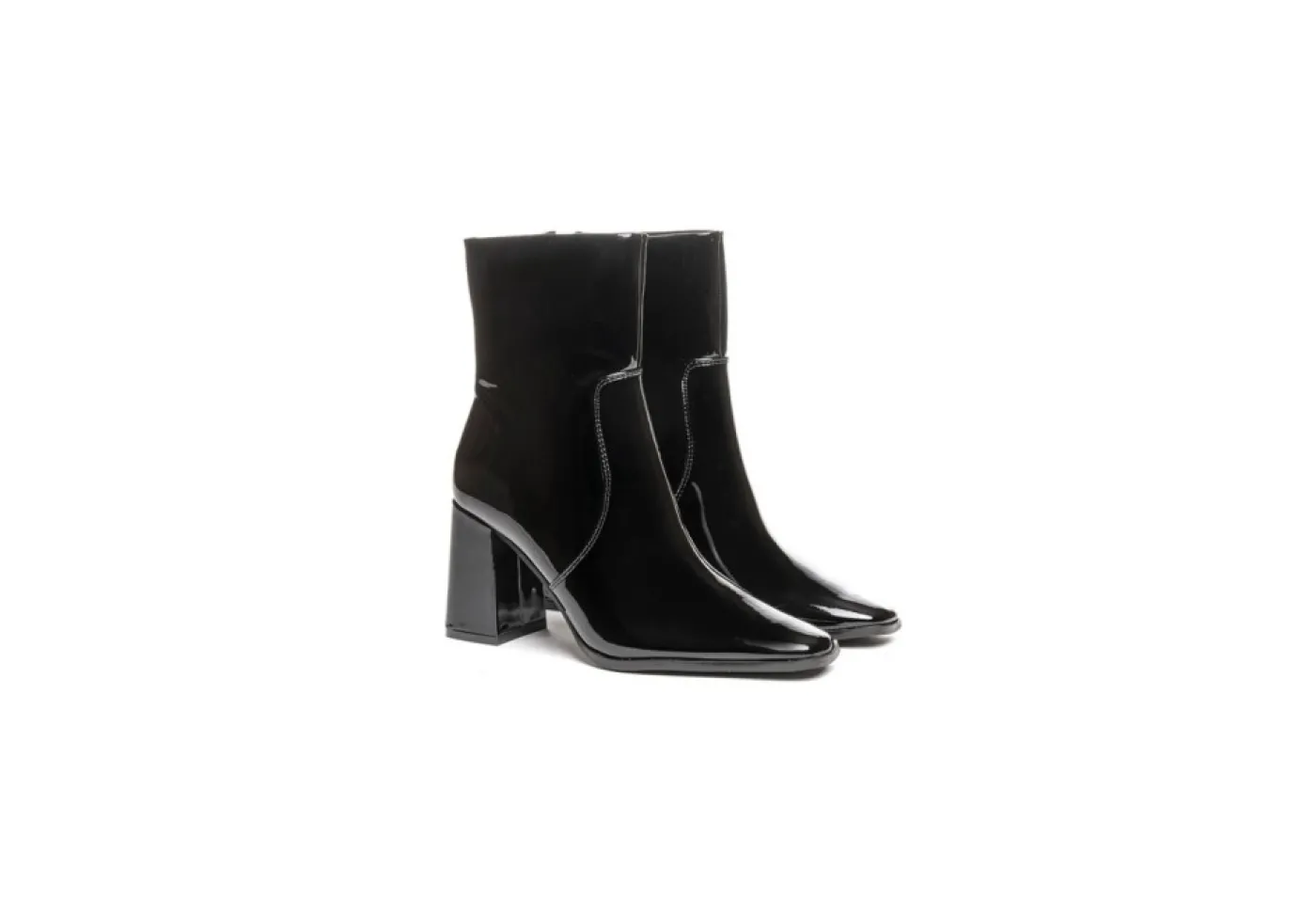 Gold&Gold Con Tacco*Tronchetto Da Donna In Vernice Con Tacco Alto A Blocco Goldegold Gf11
