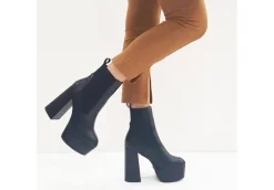Gold&Gold Con Tacco*Tronchetto Donna Alto Beatles Goldegold Gd696 Nero