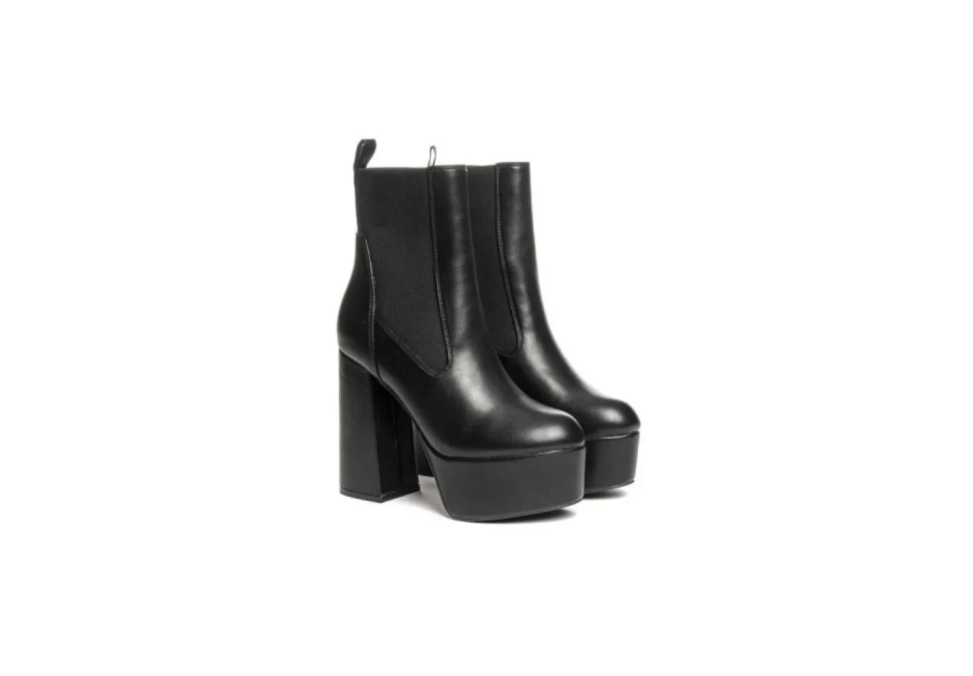 Gold&Gold Con Tacco*Tronchetto Donna Alto Beatles Goldegold Gd696 Nero