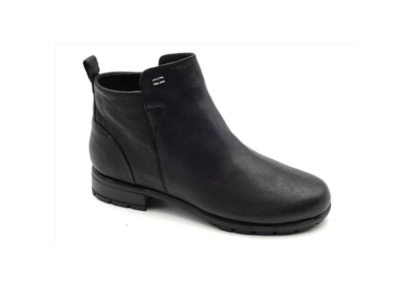 Valleverde Tronchetti*Tronchetto In Morbida Pelle Con Zip 36191 Nappa Nero