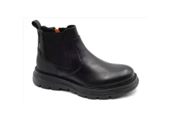 Ambitious Stivaletti*Tronchetto In Pelle Casual 11758-T3397Am Nero