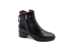 Nero Giardini Tronchetti*Tronchetto In Pelle Con Borchiette E Zip I116761D 100 Nero