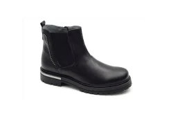 Nero Giardini Teens Tronchetti*Tronchetto In Pelle Con Elastico E Zip I031744F 100 Nero